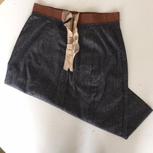 D&G wool skirt, houndstooth, grey pencil